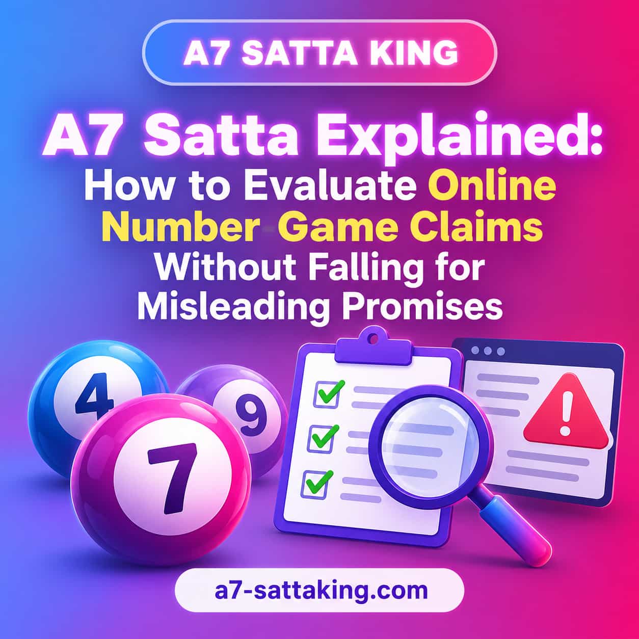 A7 Satta Explained: How to Evaluate Online Number-Game Claims Without Falling for Misleading Promises